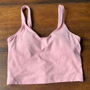 Lululemon Pink Sports Bra Size 4 Lightweight Comfortable